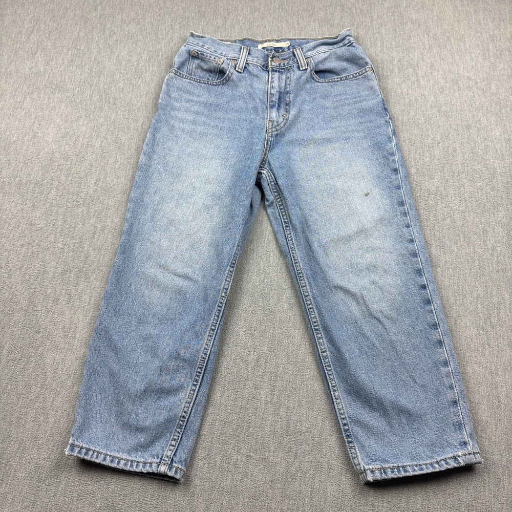 Levis Mom Jean Womens 25 Blue Denim Relaxed High Waisted Zip Fly Classic‎ Pants